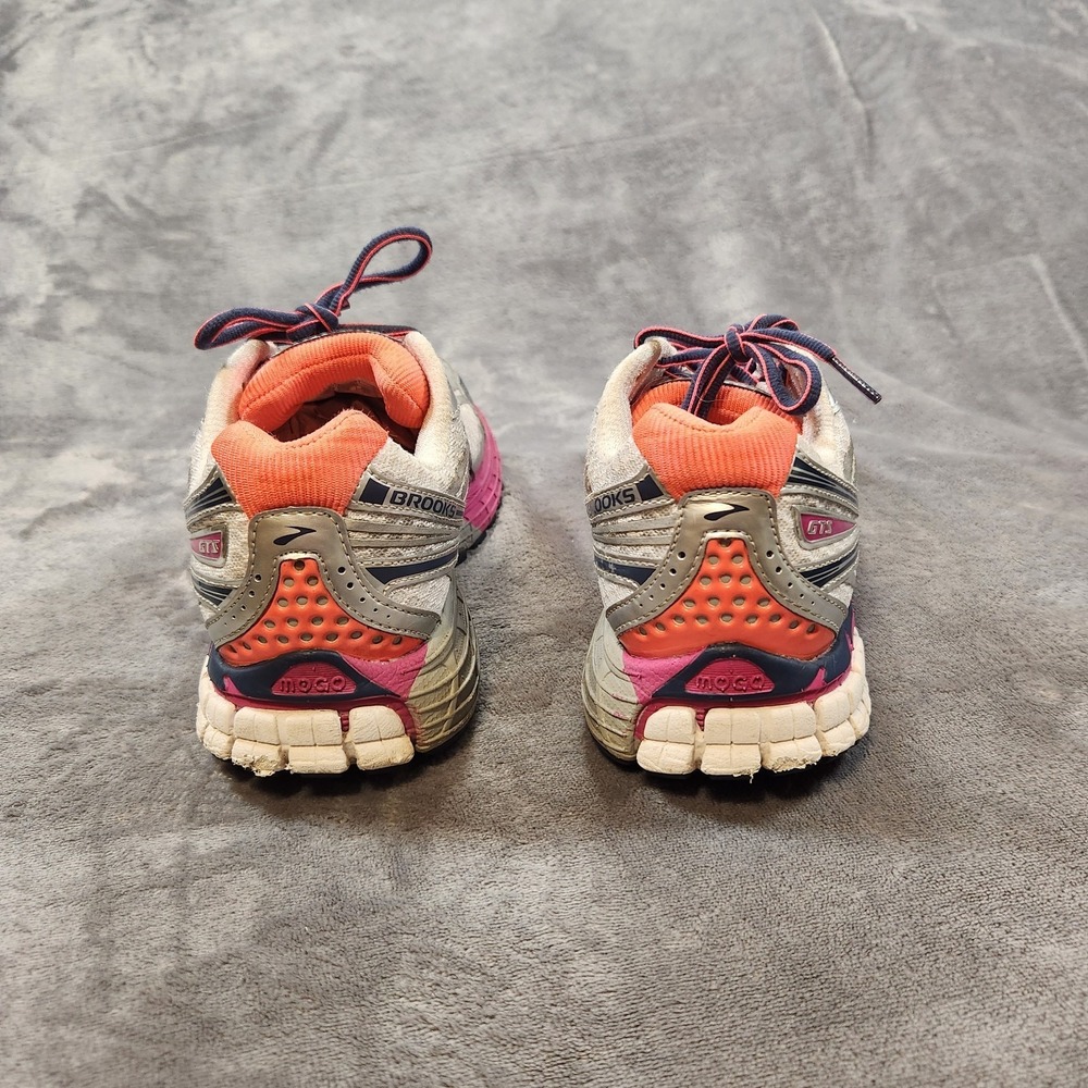 Brooks Shoes Womens 10 Gray Pink Sneakers Road Running Adreneline GTS 14 - Picture 5 of 10